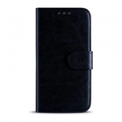 Huawei P20 Lite Leather Wallet Case Black